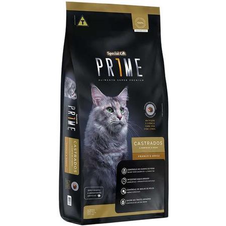 Imagem de Ração Special Cat Prime Para Gatos Adultos Castrados Sabor Frango e Arroz 3kg