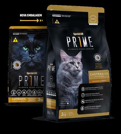Imagem de Ração Special Cat Prime Para Gatos Adultos Castrados Sabor Frango e Arroz 3kg