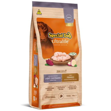 Imagem de Ração Special Dog Ultralife Light para Cães de Raças Pequenas Castrados 15KG