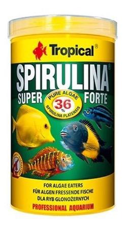 Imagem de Ração Tropical Super Spirulina Forte 50gr Ciclideos Tropicais 50 gr