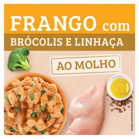 Imagem de Ração Úmida Kelcat Sachê Frango, Brócolis e Linhaça - 85 g