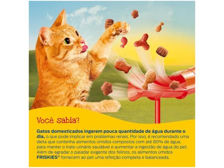 Imagem de Ração Úmida para Gato Adulto Sachê Friskies Cordeiro ao Molho 85g