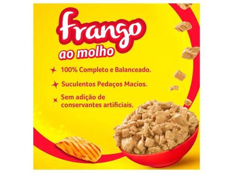 Imagem de Ração Úmida para Gato Adulto Sachê - Friskies Frango ao Molho 85g