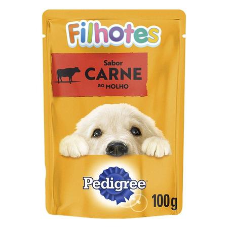 Imagem de Ração Úmida Pedigree Sachê Carne ao Molho para Cães Filhotes - 100 g