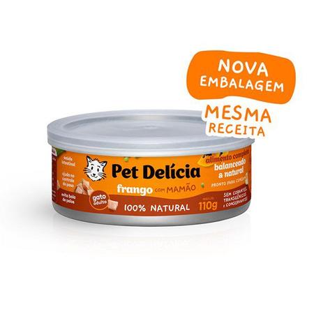Imagem de Ração Úmida Pet Delícia Gatos Picadinho de Carne - 110g 