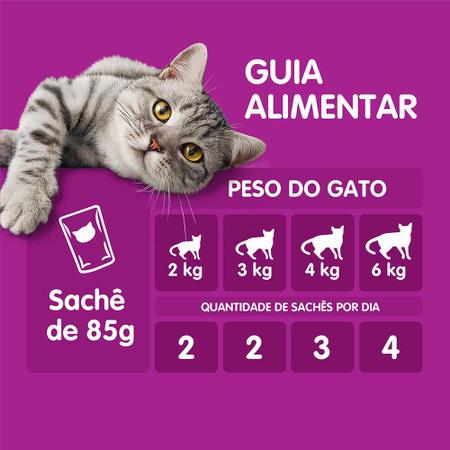 Alimento Húmedo para Gatos Adultos Whiskas Sabor Cordero 85g 