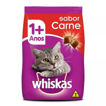 Imagem de Ração Whiskas Carne Para Gatos Adultos 1Kg
