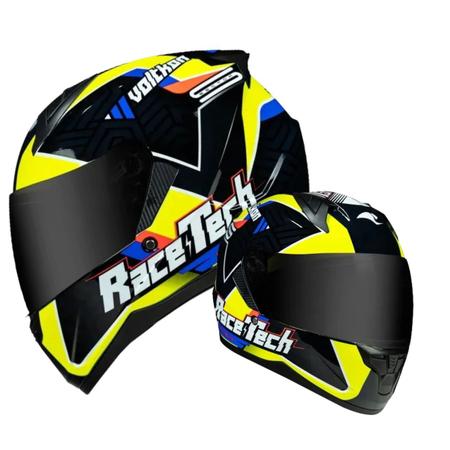 Imagem de Race tech capacete sector voltkon blk/yellow 58/m