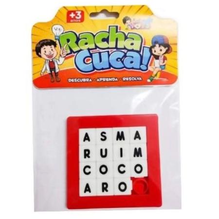 Racha Cuca Brinquedo Jogo Quebra Cabeca Letras Infantil