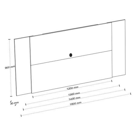 Imagem de Rack Bancada Filadélfia com Painel Fresno para TV até 60” - Mobler