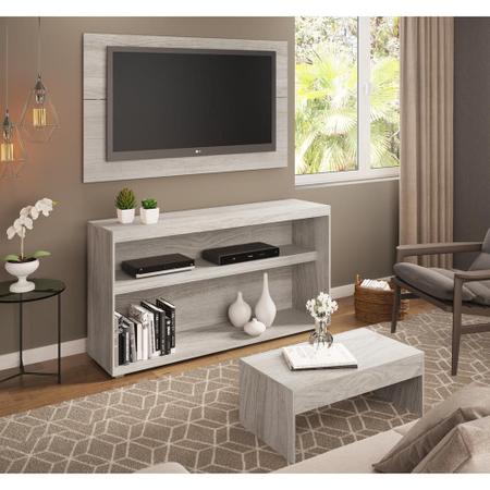 Rack c/Painel TV até 50 Pol.Mesa de apoio Atualle Multimóveis Carvalle Acetinado Texturizado 2839 Imagem de Rack c/Painel TV até 50 Pol.Mesa de apoio Atualle Multimóveis Carvalle Acetinado Texturizado 2839