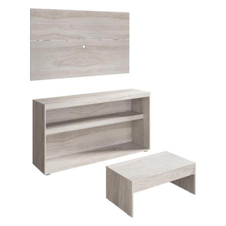 Rack c/Painel TV até 50 Pol.Mesa de apoio Atualle Multimóveis Carvalle Acetinado Texturizado 2839 Imagem de Rack c/Painel TV até 50 Pol.Mesa de apoio Atualle Multimóveis Carvalle Acetinado Texturizado 2839