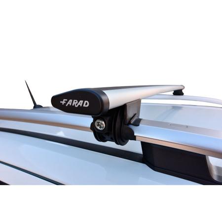 Imagem de Rack De Teto Bagageiro Farad Aerodinamico Alu2 120cm O Kit Hyundai HB20X 2012 a 2019