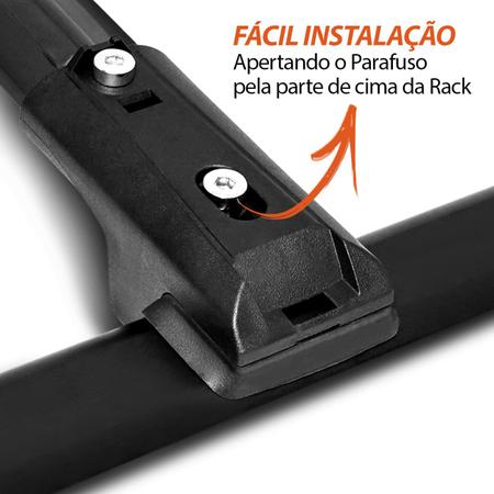 Imagem de Rack de Teto Travessa Slim Escort Wagon 95 96 97 98 99 2000 2001 2002 2003 Preto Prata 45Kg