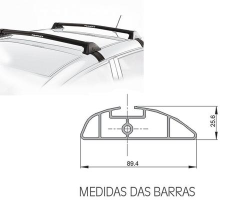 Rack De Teto Travessa Vw Gol G5 G6 G7 G8 12 A 22 New Wave Eqmax