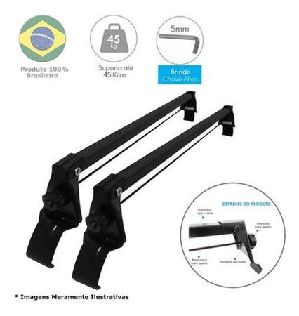 Imagem de Rack De Teto Vhip Bagageiro Fiat Stilo 2003 Ate 2010