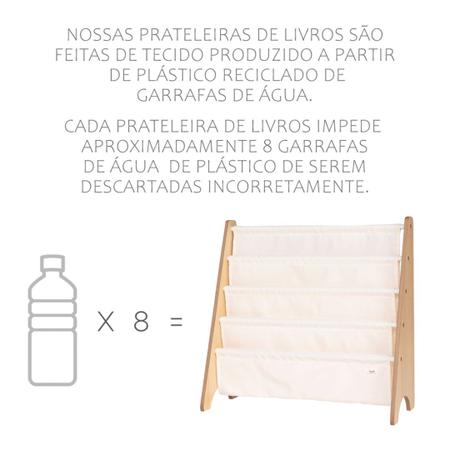 Rack para livros terrazzo cinza - 3 sprouts Imagem de Rack para livros terrazzo cinza - 3 sprouts