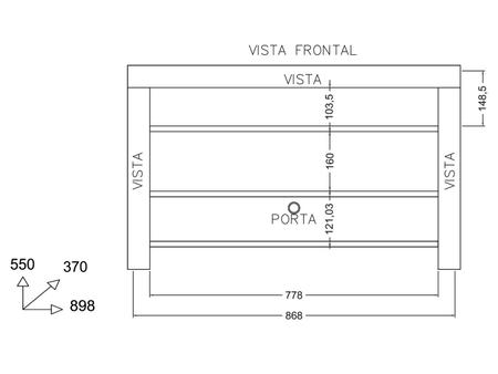 Imagem de Rack para TV até 32” 1 Porta Basculante