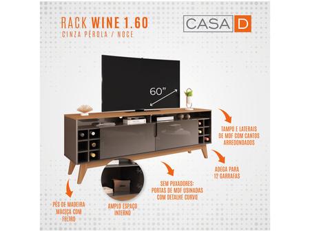 Imagem de Rack para TV até 60" 2 Portas Casa D Wine