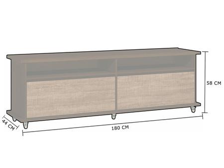 Imagem de Rack para TV até 70” Luna 2 Gavetas