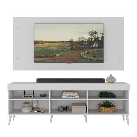 Imagem de Rack Retrô com Painel para TV até 55 Polegadas e 1 Porta Espresso Móveis
