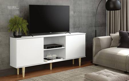 Imagem de Rack Siena com pé palito para tv até 40 polegadas branco