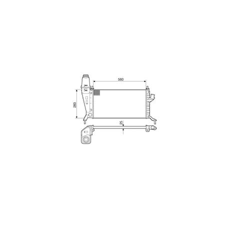 Imagem de Radiador Gm Chevrolet Celta 1.0 / 1.4 Com Ar 2000 a 2006