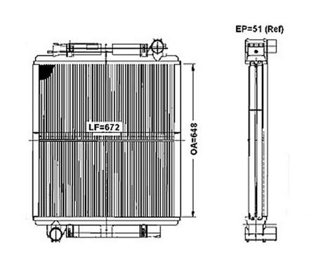 Imagem de Radiador mercedes-benz o-500 u m 1725 1726 2006 a 2011 valeo 