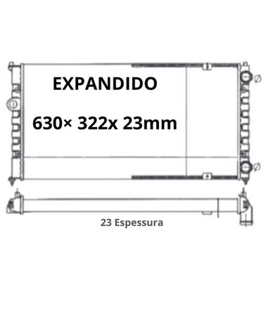 Imagem de Radiador Polo Classic 1.8 97 98 1997 1998 Sem Ar Manual