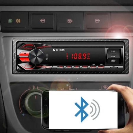 Imagem de Radio Automotivo Mp3 Player Bluetooth 2 Usb Carrega Celular