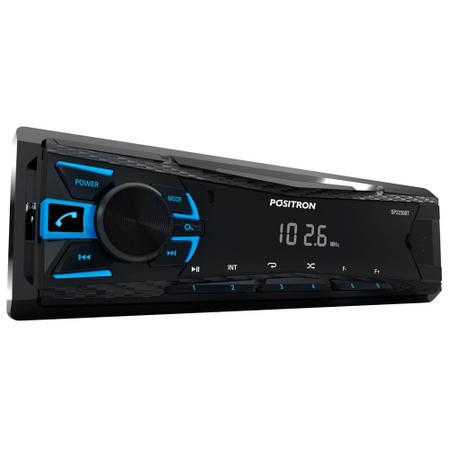 Imagem de Rádio Automotivo Pósitron SP2230BT Bluetooth MP3 Player 1 Din LED USB WMA Rádio FM