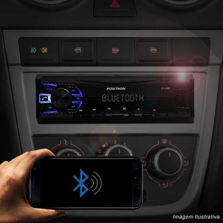 Imagem de Rádio Automotivo Pósitron SP2230BT Som Bluetooth MP3 Player + Par Alto Falante Bravox 240W RMS