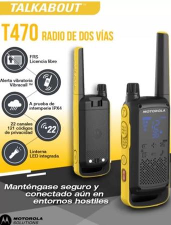 Imagem de Rádio Comunicador Até 56km Talkabout T470 Walktalka - Motorola