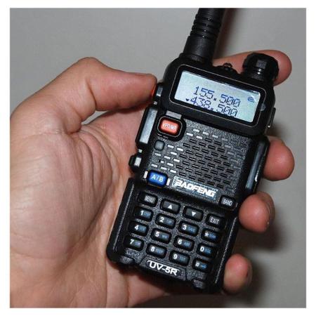Imagem de Rádio Comunicador Walkie Talkie Ht Dual Band Fone UV-5R