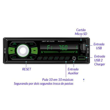 Imagem de Radio Para Caminhoes Scania 113 Bluetooth 2 USB Microfone