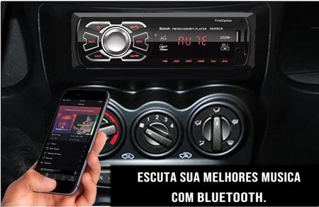 Imagem de Rádio Para Carro Com Bluetooth Aparelho Mp3 Player Espelhamento Chamadas Usb Sd Auto Radio Fm