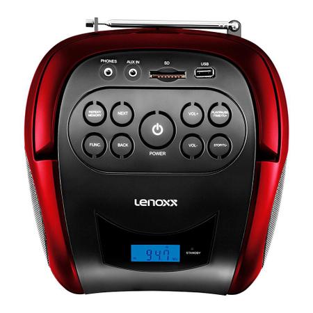 Imagem de Rádio Portátil Lenoxx BD-150 Boombox 4W de potência rms, Bluetooth, Display Digital, Rádio FM e Função MP3