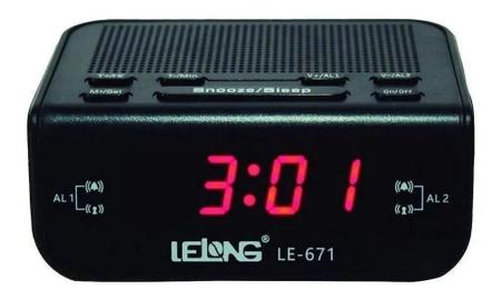 Imagem de Rádio Relógio Com Alarme LE-671