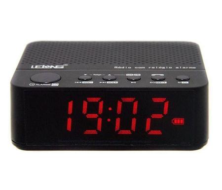 Imagem de Radio Relógio Despertador Alarme Bluetooth Chamadas Lelong 674