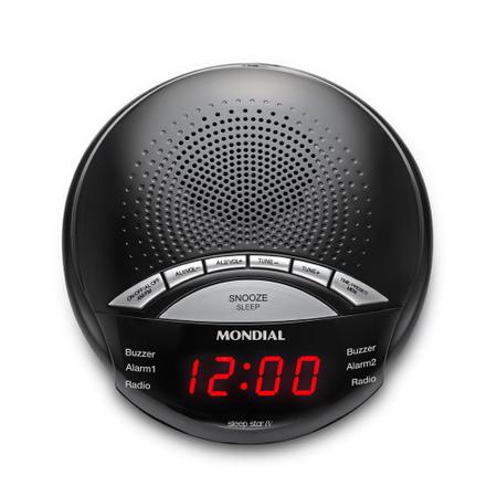 Imagem de Rádio Relógio Despertador Mondial Sleep Star FM Bivolt