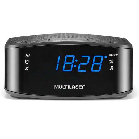 Imagem de Radio Relógio Digital Alarme Despertador Painel De Led Multilaser Sp288