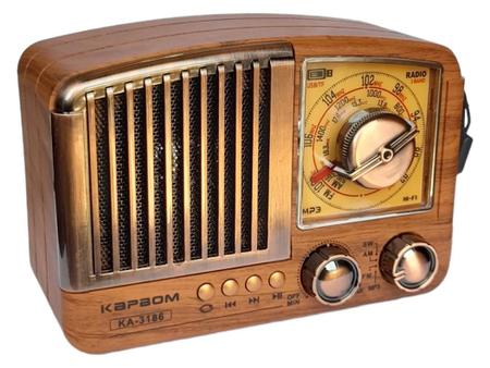 Imagem de Rádio Retro Vintage Antigo Am Fm Sd Usb Mp3 Bivolt Bluetooth