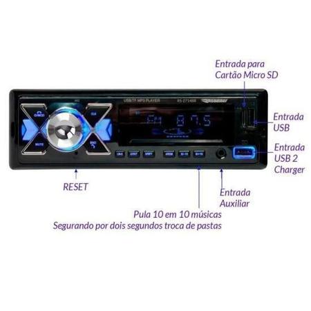 Imagem de Rádio Usb/Bluetooth Rs-2714Br Roadstar
