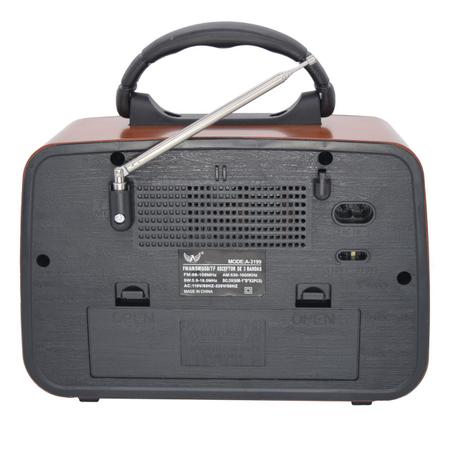 Imagem de Radio Vintage Music Portátil Pequeno Recarregável USB AM/FM A-3199