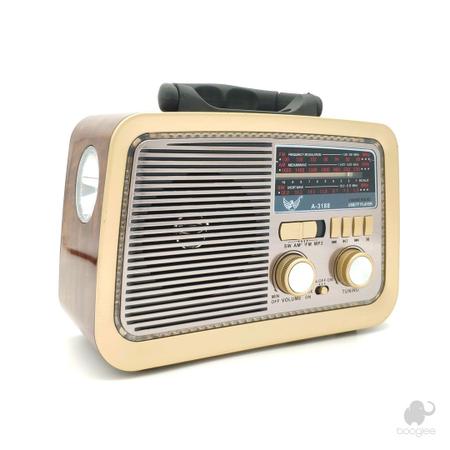 Imagem de Rádio Vintage Retrô AM/FM Bluetooth - Booglee