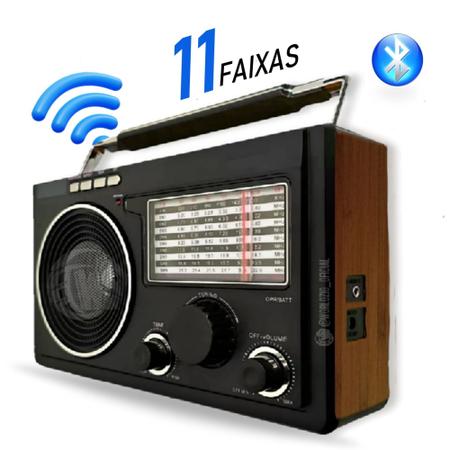 Imagem de Radio Zona Rural Recarregavel 11 Faixas Am Fm Usb Bluetooth