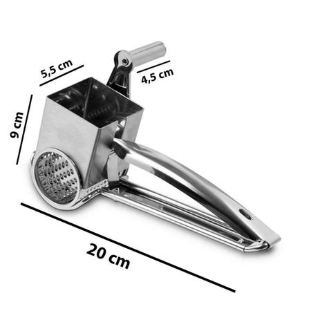 Imagem de Ralador Inox Manual Queijo Profissional C/ Manivela