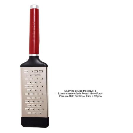 Ralador Zester Grosso Raspas Cozinha Vermelho KitchenAid Imagem de Ralador Zester Grosso Raspas Cozinha Vermelho KitchenAid