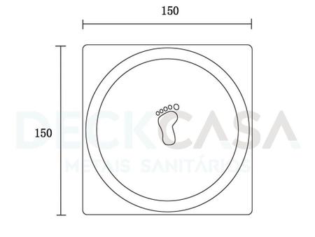 Imagem de Ralo Inteligente Pop Up Clic 15x15 Aço Inoxidável - DECKCASA