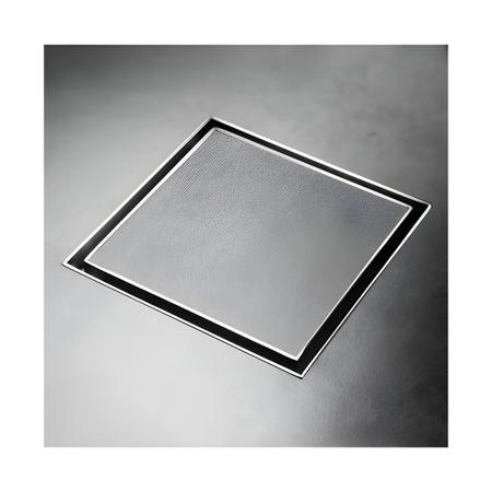 Ralo Invisível 10X10 Em Metal Escovado - Maxforte Imagem de Ralo Invisível 10X10 Em Metal Escovado